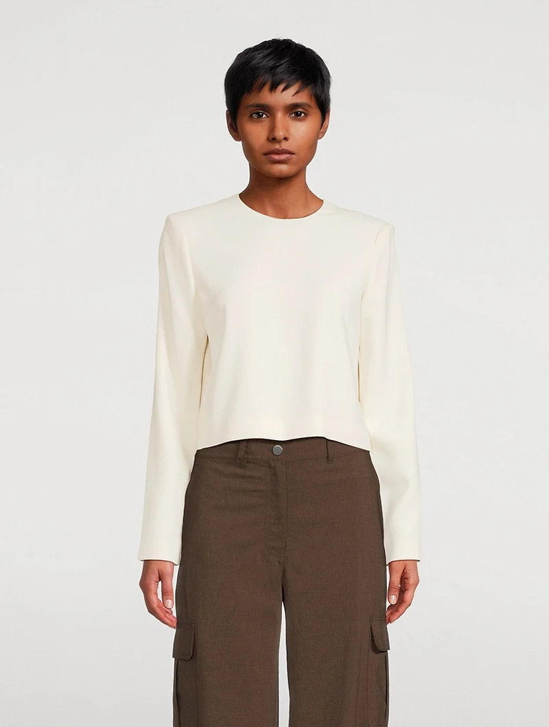 Admiral Crepe Long-Sleeve Top