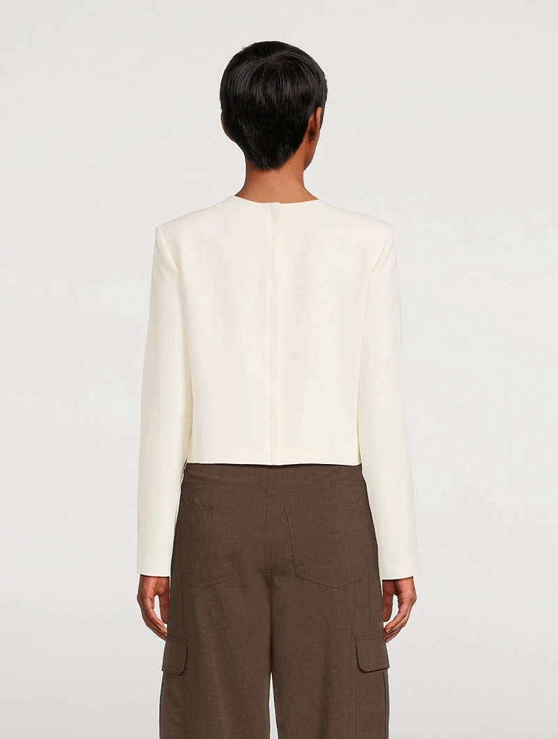 Admiral Crepe Long-Sleeve Top