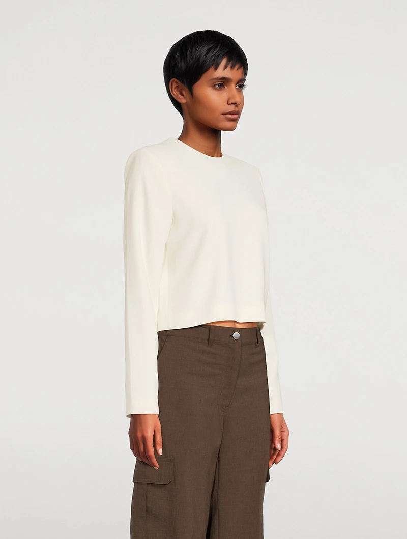 Admiral Crepe Long-Sleeve Top