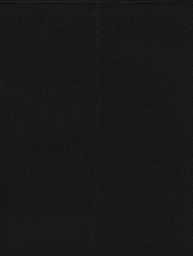 Crepe Knit Flared Trousers