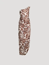 Enya Hemp One-Shoulder Maxi Dress