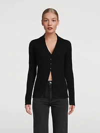 Rib-Knit Cardigan