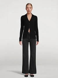 Rib-Knit Cardigan
