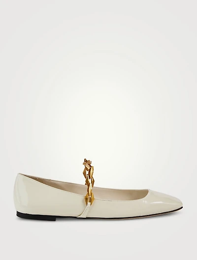 Diamond Tilda Leather Ballet Flats