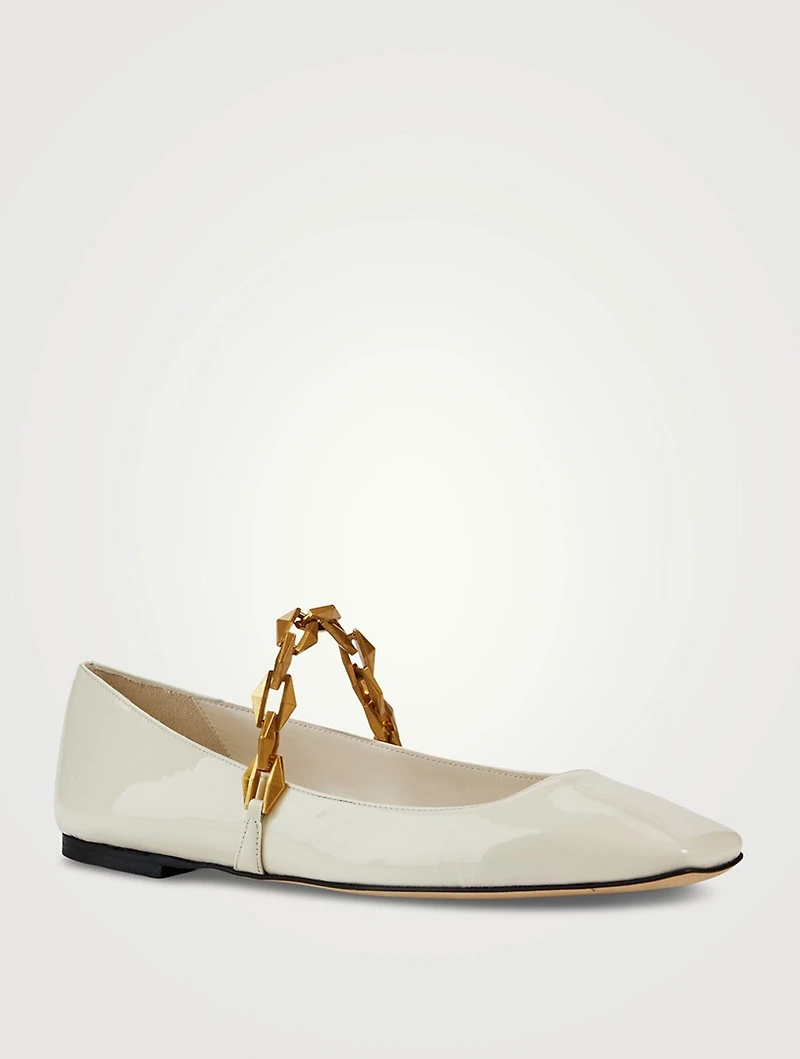 Diamond Tilda Leather Ballet Flats