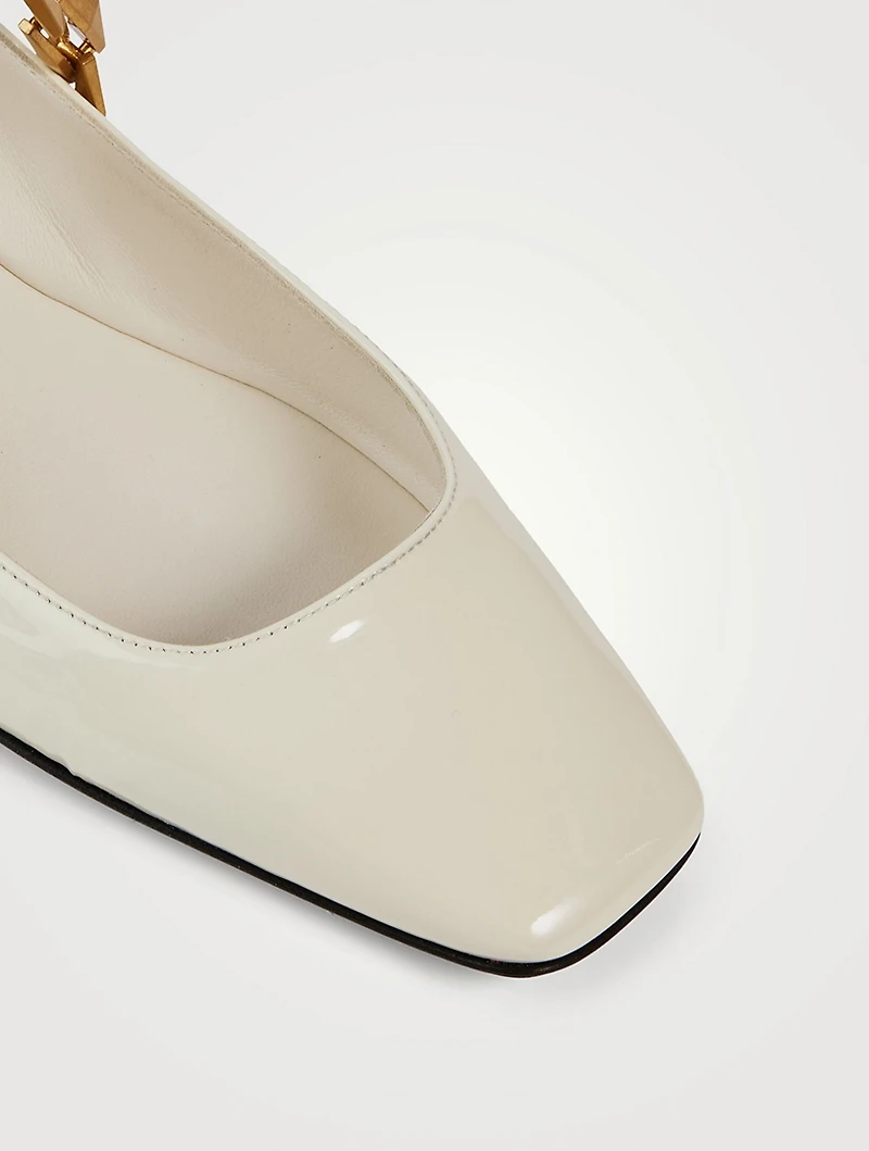 Diamond Tilda Leather Ballet Flats