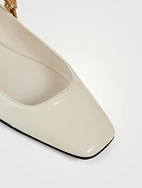 Diamond Tilda Leather Ballet Flats