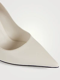 Rene Floral Appliqué Leather Pumps