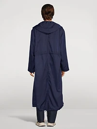 Nylon Gabardine Long Coat