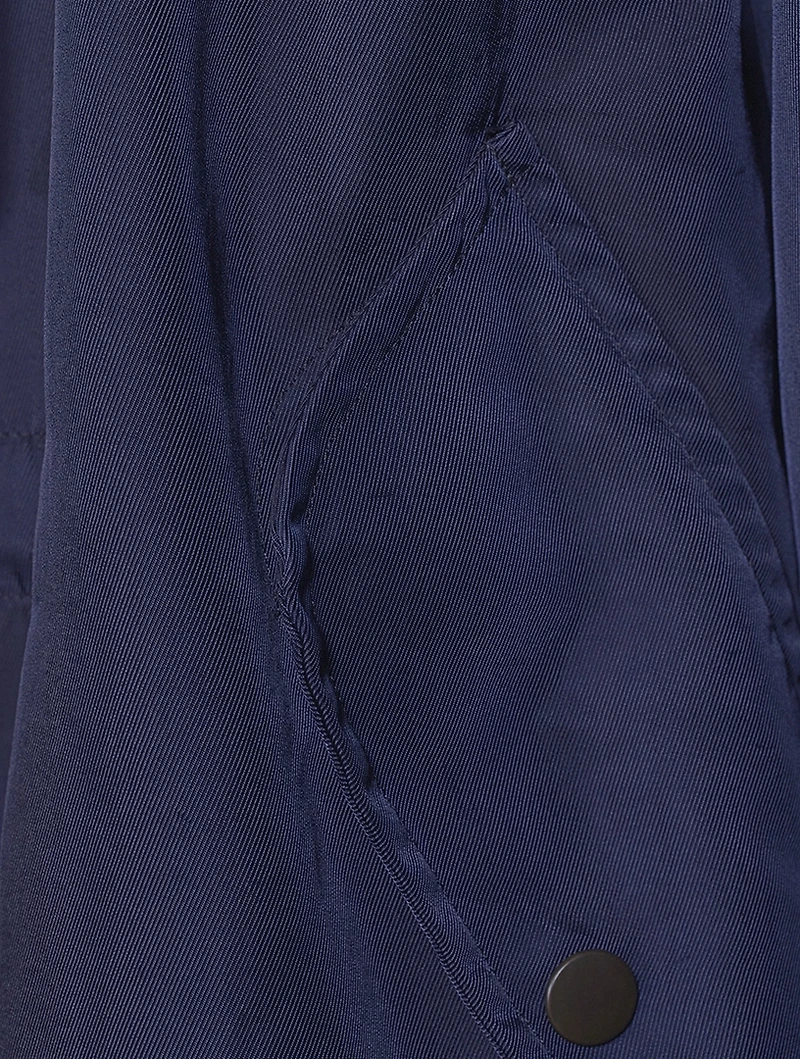 Nylon Gabardine Long Coat