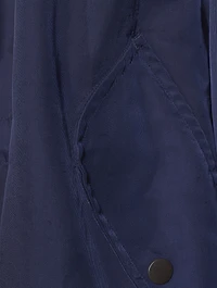 Nylon Gabardine Long Coat
