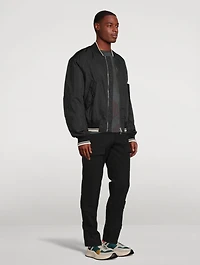 Bomber Jacket With Back Zipper