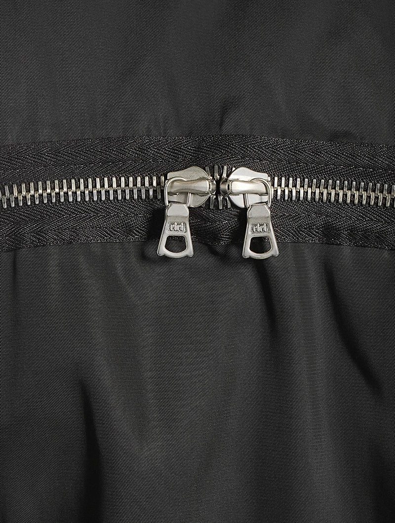 Bomber Jacket With Back Zipper