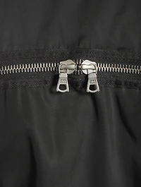 Bomber Jacket With Back Zipper