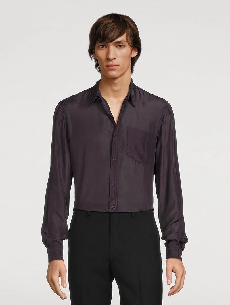 Silk Long-Sleeve Shirt