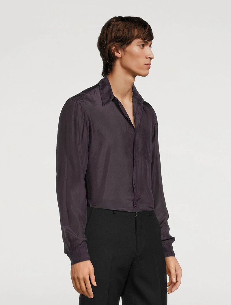 Silk Long-Sleeve Shirt