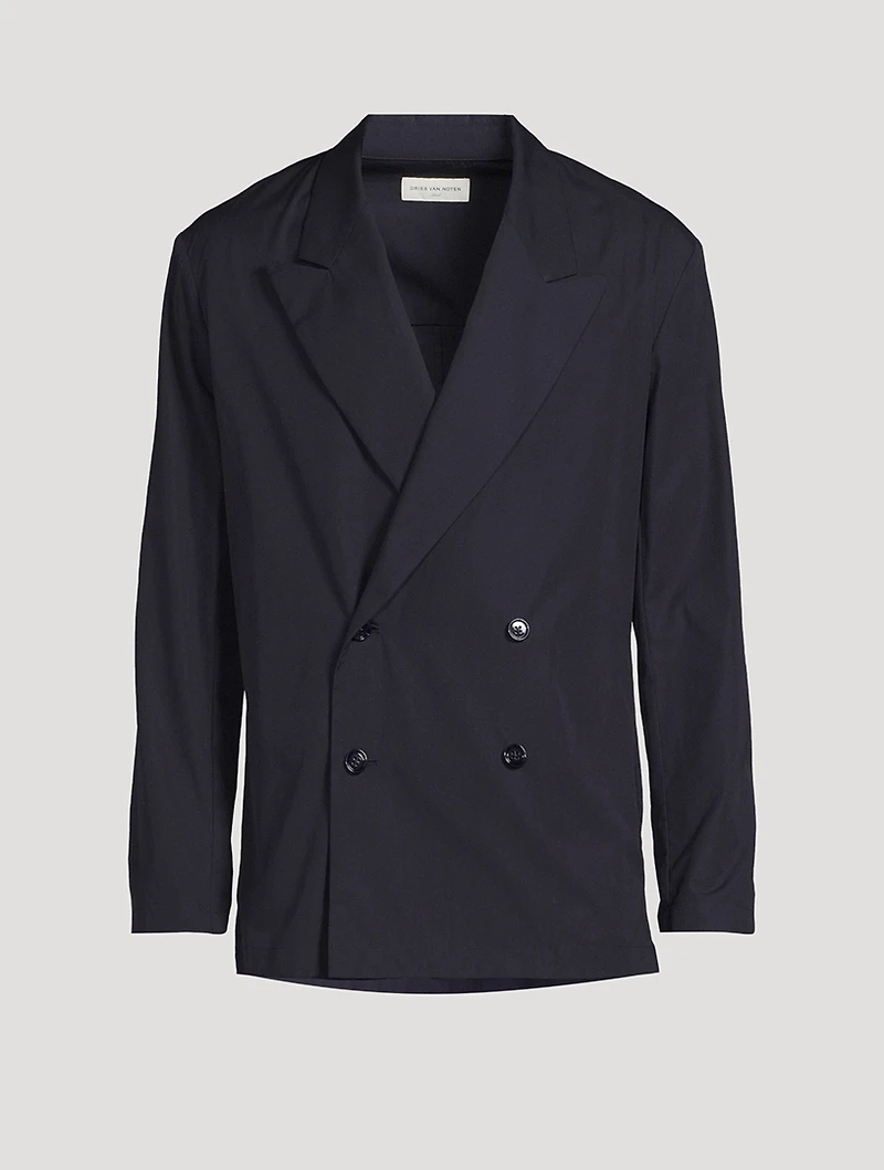 Cotton Double-Breasted Jacket