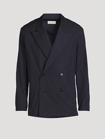 Cotton Double-Breasted Jacket