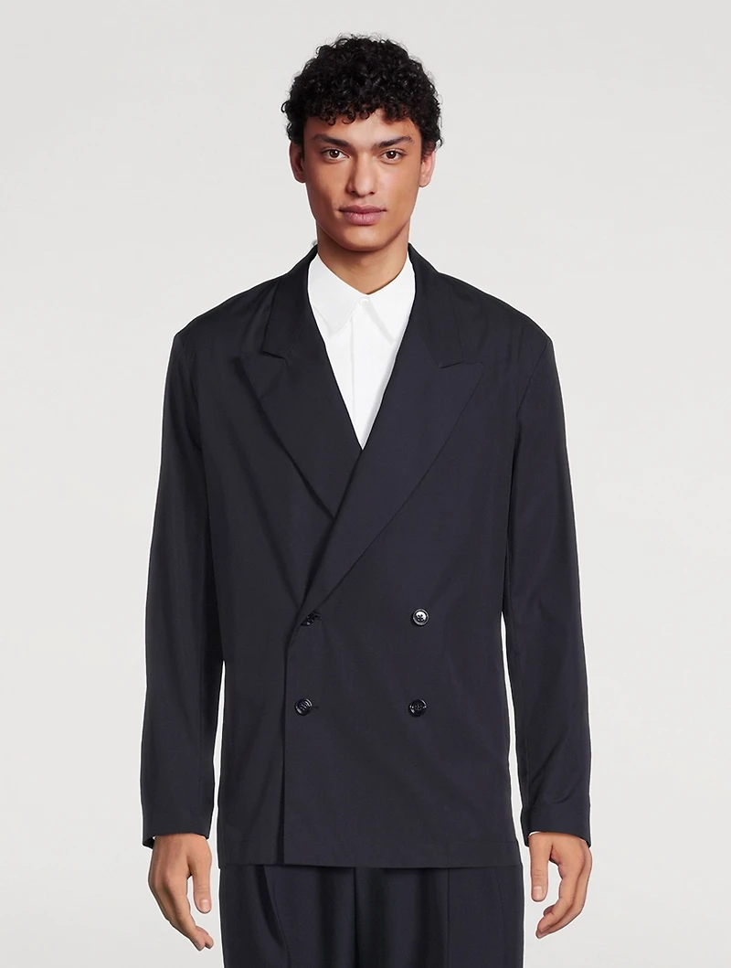 Cotton Double-Breasted Jacket