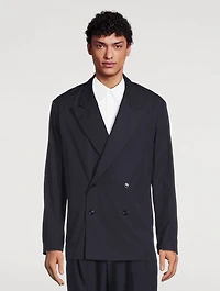 Cotton Double-Breasted Jacket