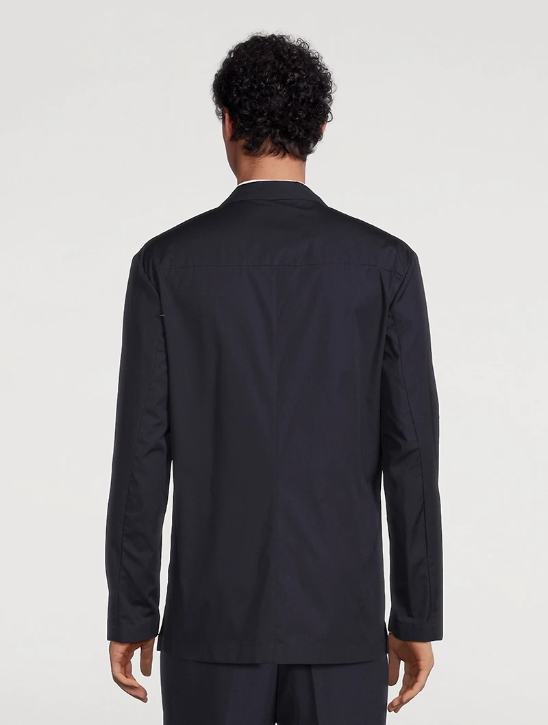 Cotton Double-Breasted Jacket