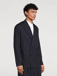 Cotton Double-Breasted Jacket