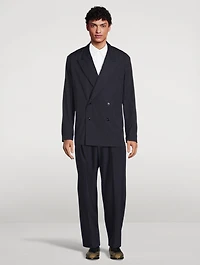 Cotton Double-Breasted Jacket