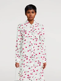 Long-Sleeve Shirt Floral Print