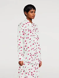 Long-Sleeve Shirt Floral Print