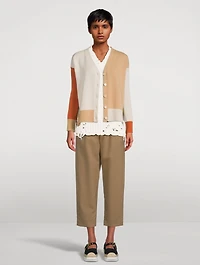 Colourblock Cashmere Cardigan