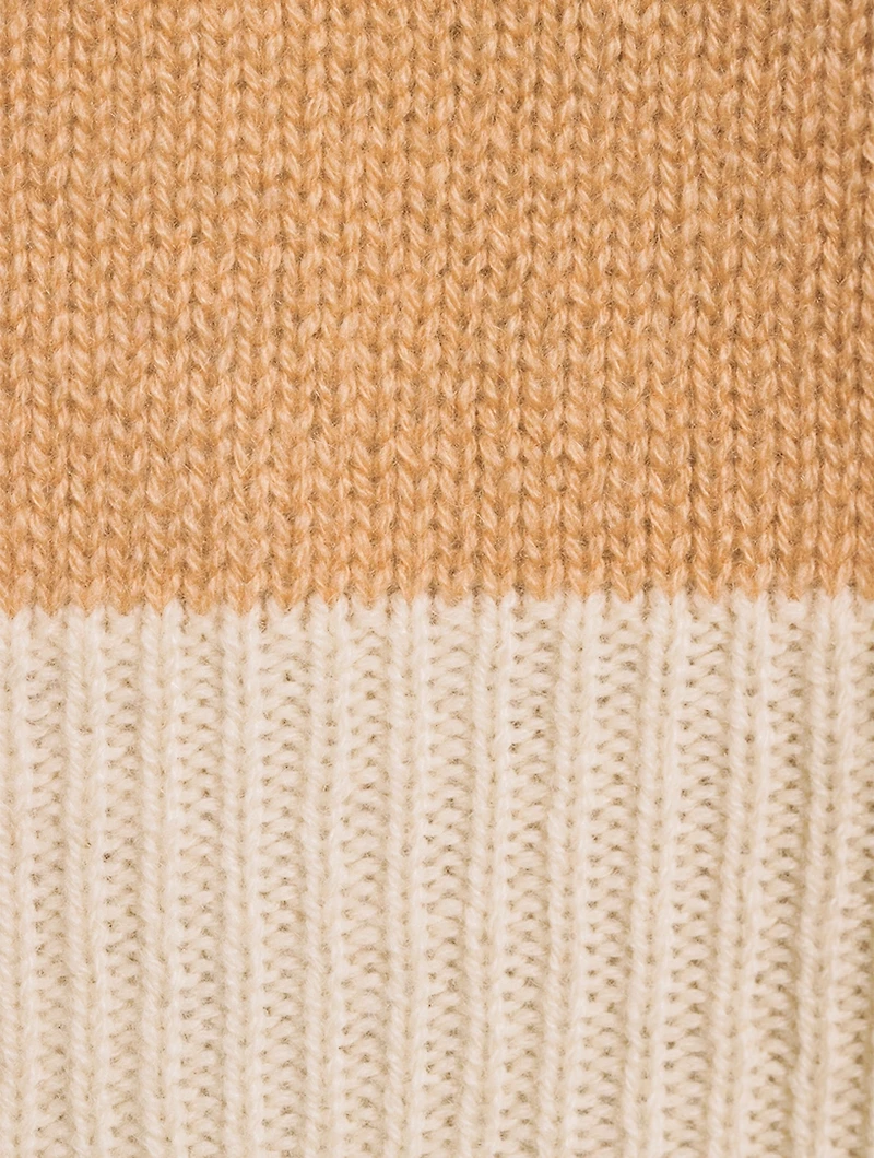 Colourblock Cashmere Cardigan