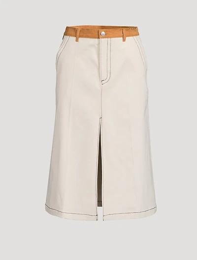 Denim Midi Skirt