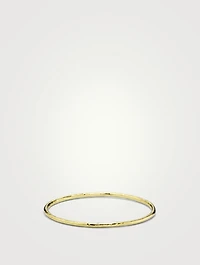 Small Classico 18K Gold Hammered Bangle Bracelet