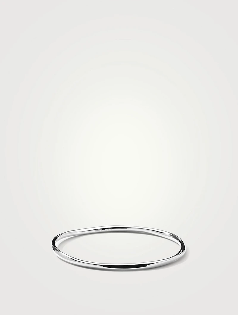 Classico Sterling Silver Squiggle Bangle Bracelet