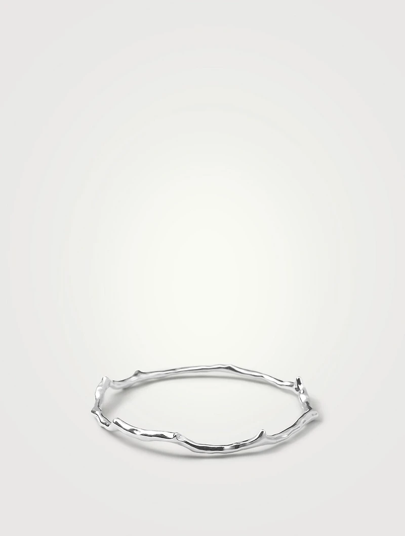 Classico Sterling Silver Branch Bangle Bracelet
