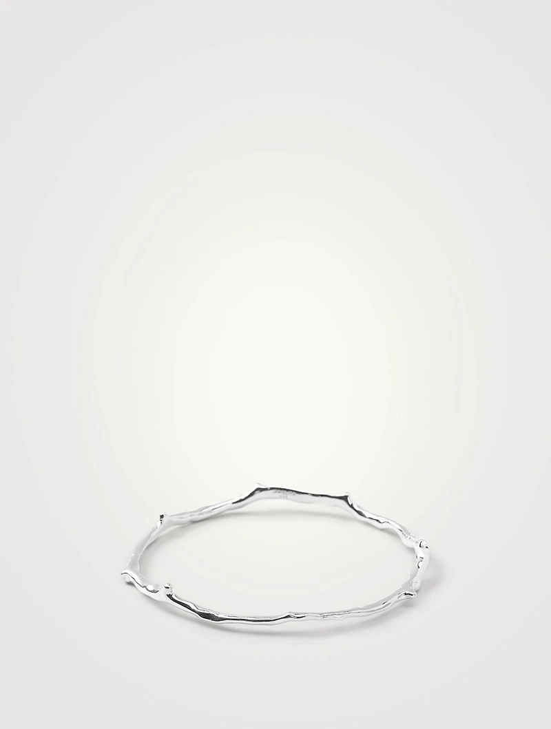Classico Sterling Silver Branch Bangle Bracelet