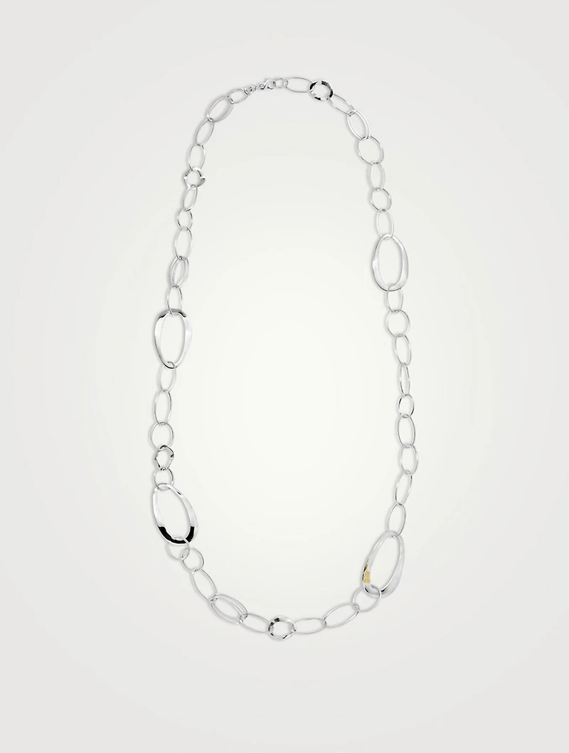 Classico Sterling Silver Cherish Chain Necklace