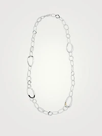Classico Sterling Silver Cherish Chain Necklace
