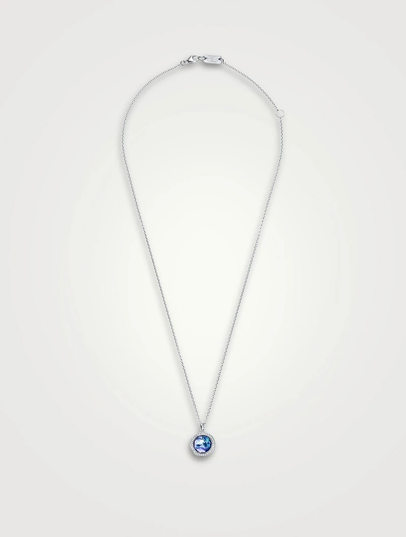 Mini Lollipop Sterling Silver Pendant Necklace With Gemstones