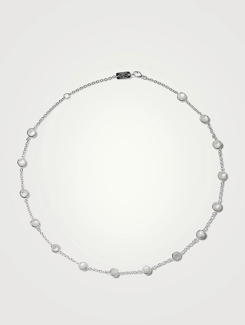 Lollipop Sterling Silver Confetti Necklace With Mother-Of-Pearl