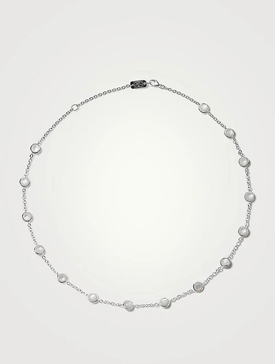 Lollipop Sterling Silver Confetti Necklace With Mother-Of-Pearl