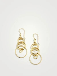 Mini Classico 18K Gold Jet Set Earrings With Diamonds