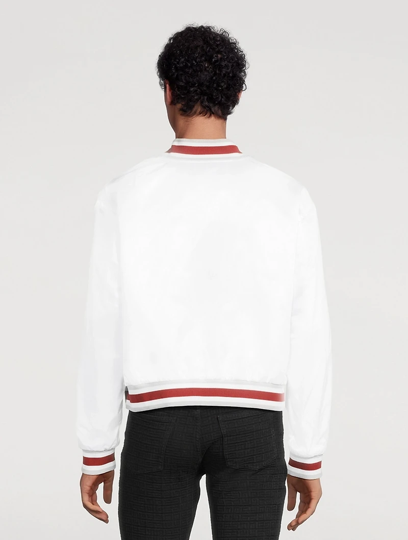 1952 Shiny Pullover Bomber Jacket