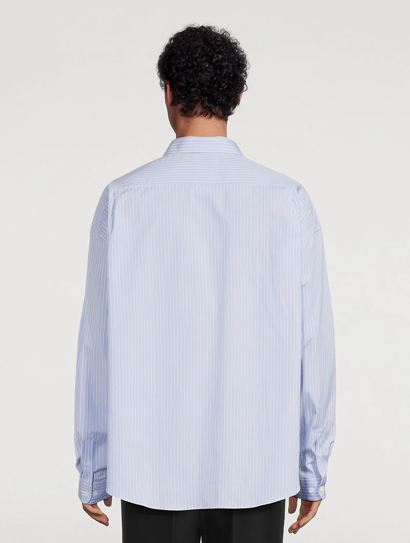 Cotton Shirt Striped Print
