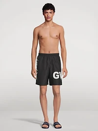 Swim Shorts With Logo Flower