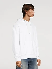 Boxy Hoodie With Logo Flower