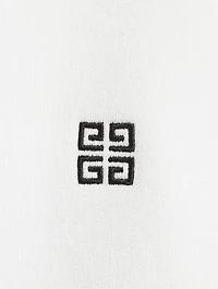 Boxy Hoodie With Logo Flower