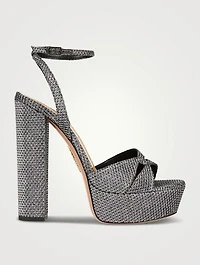 Sinner Metallic Jacquard Platform Sandals