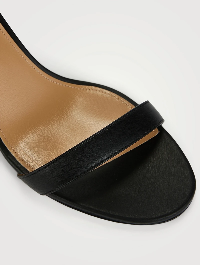 So Nude Leather Slingback Sandals