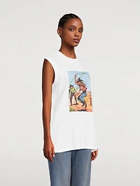 Cowboy Graphic Sleeveless T-Shirt